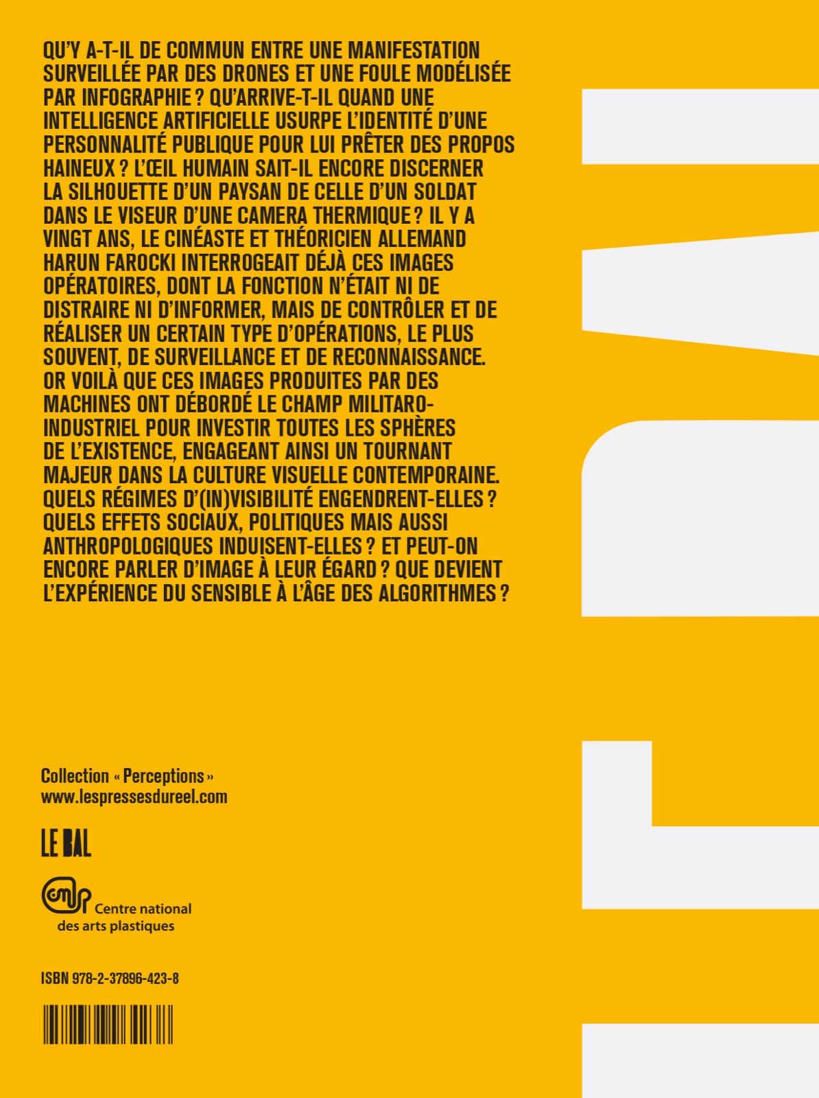 Back cover of the Carnets du BAL no. 11